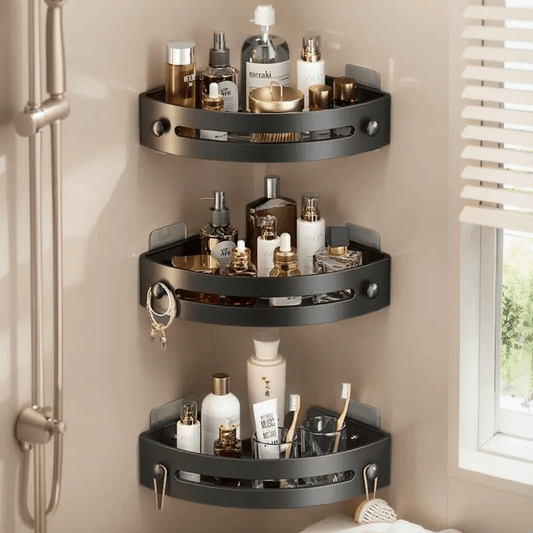 Triangle Shower Caddy Drill Free Wall MountShower Organizer(3PCS)