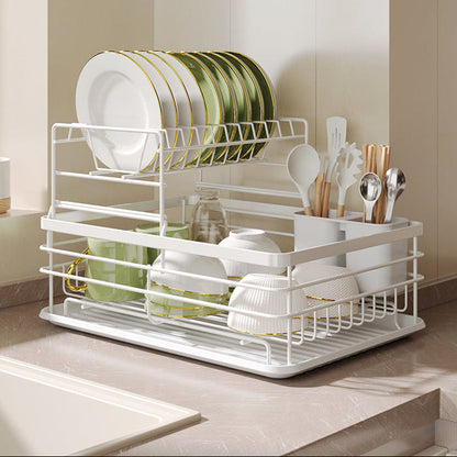 Kitchen Counter Drainer with Utensil Holder